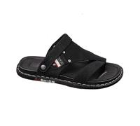 Yytcsjz Men Non- Slip Bunion Relief Beach Breathable Sandals with Arch Support, Outdoor Casual Comfortable Toe Corrector Flip Flops, for Big Toes Bent Toes and Pain Relief, Arch of Foot(Black,8.5 UK)