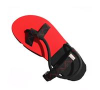 Yytcsjz Men Outdoor Flat Slippers, Summer Breathable Adjustable Cross Strap Bunion Relief Sandals Shoes, Leisure Waterproof Athletic Outdoor Thong Sandals, for Plantar Fasciitis, Correction(Red,7 UK)