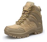Yytcsjz Mens Hiking Boots, Tactical Combat Boots, Patrol Boots, Desert Boots, for Hiking, Hunting, Working, Walking, Climbing, Running, Offroad (Color : Brown, Size : 7 UK)