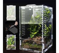 YYTECH Jumping Spider Enclosure Stick Insect Enclosure Tarantula Enclosure Acrylic Reptile Transport Box Reptile Breeding Box for Spider Lizard Scorpion Geckos Centipede Horned Frog (20×12×12cm)