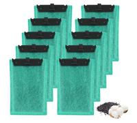 YYTECH Replacement Filter Cartridges for Tetra EasyCrystal Filter 250, for EasyCrystal FilterBox 300, Pack of 10 Carbon Filter Cartridges Replacement Filter Pads with Activated Carbon and Zeolite