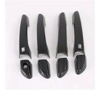 YYTEMD Car Door Handle Bowl Cover Trim Accessories for Hyundai for Tucson 2015-2019 Chrome(Carbon 2 Buttons)
