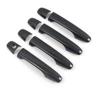 YYTEMD Car Door Handle Cover Overlay Styling Accessories for Subaru for Forester SH 2008-2012 Chrome(Carbon Fiber)