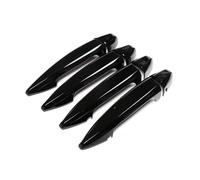 YYTEMD Car Exterior Door Handle Pull Cover Decor for BMW X1 F48 X5 X6 F15 F16 2016-2017 Chrome(Bright Black)