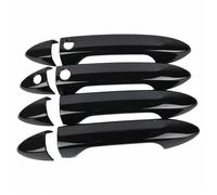 YYTEMD Car Side Door Handle Cover Moulding Trim Exterior Decor Accessories for Accord 2013-2017 Chrome(Black - Smart Key)