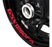 YYTEMD Motorcycle Accessories Wheel Sticker Rim Stripes Reflective Waterproof Decals For Suzuki GSX1250FA Gsx 1250fa rim stickers(Reflective Red)