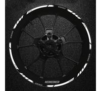 YYTEMD Motorcycle Rim SET 17 Inch Wheel Hub Decal Waterproof Reflective Sticker For Kawasaki Z1000 Wheel Sticker Trim rim stickers(Style 26)