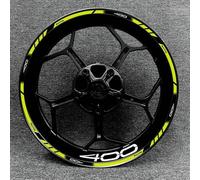 YYTEMD Motorcycle Waterproof Reflective Rim Stickers Wheel Decals Set Modification Stickers For Kawasaki Z400 rim stickers(Style 3)