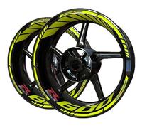 YYTEMD Strips Edge Stickers Motorcycle Accessories Wheel Stickers Reflective Wheel Stickers Decals Reflective Rims For Suzuki GSXR600 GSXR-600(Style 15)