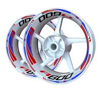 YYTEMD Strips Edge Stickers Motorcycle Accessories Wheel Stickers Reflective Wheel Stickers Decals Reflective Rims For Suzuki GSXR600 GSXR-600(Style 10)