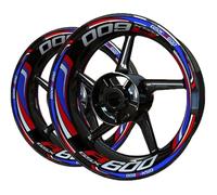 YYTEMD Strips Edge Stickers Motorcycle Accessories Wheel Stickers Reflective Wheel Stickers Decals Reflective Rims For Suzuki GSXR600 GSXR-600(Style 8)