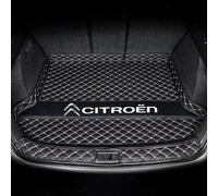 YYTERI Car Trunk Mat, for Citroen C5X 2021-2024 Leather Rear Boot Liner, Luggage Tray Protector Pad Liner, Waterproof Anti Slip,C