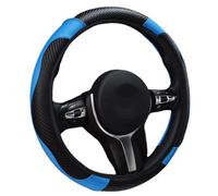 YYTONGMN Steering Wheel Covers for Skoda Yeti 2009-2013 2014 2015 2016 2017, Anti-Slip Steering Wheel Cover Comfortable Breathable Durable Car Accessories, black-blue