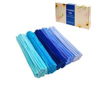 YYUENG TAK 300 pcs Blue Pipe Cleaners with Googly Eyes(5-Tone Blue) - Fluffy Craft Pipe Cleaners for Arts & Crafts, Ideal for Making Flowers, Animals & Decorations (12 x 0.24 inches),Chenille Stems