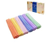 YYUENG TAK 300 pcs Pastel Pipe Cleaners(Macaron) - Fluffy Craft Pipe Cleaners for Arts & Crafts,Ideal for Making Flowers & Decorations(12x0.24 in),Candy-Colored Chenille Stems