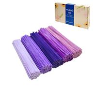 YYUENG TAK 300 pcs Purple Pipe Cleaners Bulk(5 Different Tone Purple) - Fluffy Craft Pipe Cleaners for Arts & Crafts, Ideal for Making Flowers & Decorations (12 x 0.24 inches),Chenille Stems