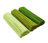 YYUENGTAK 300pcs Green Pipe Cleaners Bulk(3 different tone green) - Fluffy Craft Pipe Cleaners for Arts & Crafts, Ideal for Making Flowers, Animals & Decorations (12 x 0.24 inches),Chenille Stems