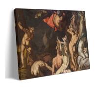 YYUEQIL Abraham Bloemaert Prints The Deluge (ca. 1590-95)#2 Wall Art Canvas Wall Art Decorative Bedroom Modern Home Print Picture Artworkss Frame 24x36inch(60x90cm)