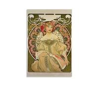 YYUEQIL Alphonse Mucha Prints Daydream Wall Art Wall Art Painting Canvas Gift Living Room Prints Bedroom Decor Artworks Unframe 08x12inch(20x30cm)