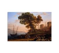 YYUEQIL Claude Lorrain Prints An Artist Studying from Nature Wall Art Painting On Canvas Wall Art Scroll Picture Print Living Room Walls Decor Homes Unframe 16x24inch(40x60cm)