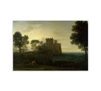 YYUEQIL Claude Lorrain Prints Landscape with Psyche Outside The Palace of Cupid Wall Art Wall Art Picture Painting Canvas Prints Artworks Bedroom Living Room Decor Unframe 12x18inch(30x45cm)