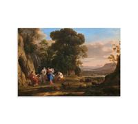 YYUEQIL Claude Lorrain Prints The Judgment of Paris Wall Art Art Canvas Painting Decor Wall Print Photo Home Modern Decoratives Unframe 08x12inch(20x30cm)