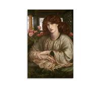 YYUEQIL Dante Gabriel Rossetti Prints La Donna Della Finestra Or The Lady of Pity Wall Art Canvas Wall Art Decorative Bedroom Modern Home Print Picture Artworkss Unframe 08x12inch(20x30cm)