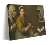 YYUEQIL Diego Velazquez Prints Christ in The House of Martha And Mary Wall Art Wall Art Aesthetic Canvas Painting Picture Living Room Decor Home Frame 24x36inch(60x90cm)