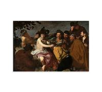 YYUEQIL Diego Velazquez Prints El Triunfo De Baco Or Los Borrachos Wall Art Canvas Wall Art Prints Photo Picture Paintings Room Decor Home Decorative Unframe 16x24inch(40x60cm)