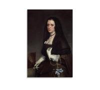 YYUEQIL Diego Velazquez Prints La Dama Del Abanico Wall Art Picture Print Canvas Wall Paint Arts Decor Modern Home Artworks Gift Idea Unframe 12x18inch(30x45cm)