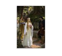 YYUEQIL Edmund Blair Leighton Prints My Fair Lady Wall Art Painting On Canvas Wall Art Scroll Picture Print Living Room Walls Decor Homes Unframe 20x30inch(50x75cm)