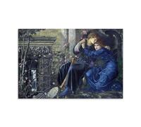 YYUEQIL Edward Burne Jones Prints Love Among The Ruins Wall Art Canvas Art And Wall Art Picture Print Modern Family Bedroom Decors Unframe 08x12inch(20x30cm)