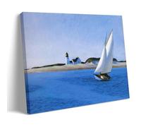 YYUEQIL Edward Hopper Wall Art Prints Paintings Poster The Long Leg Artworks Picture Print Wall Art Painting Canvas Gift Decor Homes Decorative Frame 08x12inch(20x30cm)