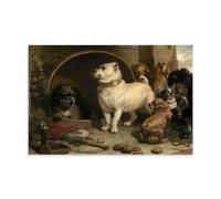 YYUEQIL Edwin Landseer Prints Alexander The Great And Diogenes As Dogs Wall Art Canvas Wall Art Decorative Bedroom Modern Home Print Picture Artworkss Unframe 16x24inch(40x60cm)