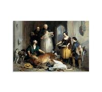 YYUEQIL Edwin Landseer Prints Bolton Abbey in Olden Times Wall Art Artworks Canvas Room Aesthetic Wall Art Prints Home Modern Decor Unframe 08x12inch(20x30cm)