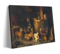 YYUEQIL Edwin Landseer Prints Highland Music Wall Art Canvas Wall Art Decorative Bedroom Modern Home Print Picture Artworkss Frame 20x30inch(50x75cm)