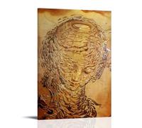 YYUEQIL Famous Salvador Dali Painting Poster Raphaelesque Head Exploding Print Photo Art Painting Canvas Home Decorative Bedroom Modern Decors Frame 08x12inch(20x30cm)