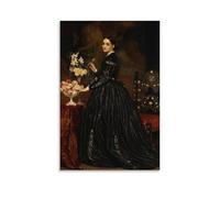 YYUEQIL Frederic Leighton Prints Mrs Ellinor Guthrie Wall Art Picture Print Wall Art Painting Canvas Artworks Gift Idea Room Aesthetic Unframe 24x36inch(60x90cm)