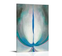 YYUEQIL Georgia O'Keeffe,Blue Line Art Prints Poster Wall Art Painting Canvas Gift Living Room Prints Bedroom Decor Artworks Frame 08x12inch(20x30cm)
