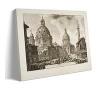 YYUEQIL Giovanni Battista Piranesi Prints A View Of Rome Wall Art Wall Art Picture Painting Canvas Prints Artworks Bedroom Living Room Decor Frame 16x24inch(40x60cm)