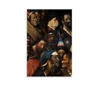 YYUEQIL Hieronymus Bosch Prints Christ Carrying The Cross Wall Art Decorative Painting Canvas Wall Art Living Rooms Bedroom Painting Unframe 12x18inch(30x45cm)