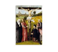 YYUEQIL Hieronymus Bosch Prints Crucifixion with A Donor Wall Art Room Aesthetic Print Art Wall Painting Canvas Modern Bedroom Decor Unframe 12x18inch(30x45cm)