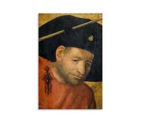 YYUEQIL Hieronymus Bosch Prints Head of A Halberdier Wall Art Canvas Art And Wall Art Picture Print Modern Family Bedroom Decors Unframe 08x12inch(20x30cm)