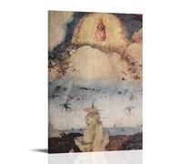 YYUEQIL Hieronymus Bosch Prints The Fall of The Rebel Angels Wall Art Wall Art Bedroom Prints Home Decor Hanging Picture Canvas Paintings Frame 12x18inch(30x45cm)