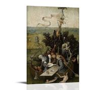 YYUEQIL Hieronymus Bosch Prints The Ship of Fools Translate Wall Art Wall Art Picture Painting Canvas Prints Artworks Bedroom Living Room Decor Frame 16x24inch(40x60cm)