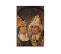 YYUEQIL Hieronymus Bosch Prints Two Male Heads Wall Art Artworks Canvas Room Aesthetic Wall Art Prints Home Modern Decor Unframe 08x12inch(20x30cm)
