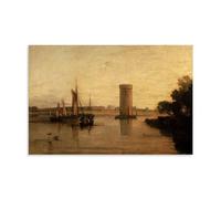 YYUEQIL J.M.W.Turner Prints Tabley Cheshire The Seat of Sir J. F. Leicester Wall Art Artworks Canvas Room Aesthetic Wall Art Prints Home Modern Decor Unframe 20x30inch(50x75cm)