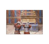 YYUEQIL James Tissot Prints Moses And Joshua In The Tabernacle Wall Art Painting On Canvas Wall Art Scroll Picture Print Living Room Walls Decor Homes Unframe 24x36inch(60x90cm)