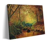 YYUEQIL John Atkinson Grimshaw Prints On The River Greta - Lake District, England Wall Art Canvas Wall Art Picture Prints Hanging Photo Gift Idea Decor Homes Artworks Frame 16x24inch(40x60cm)