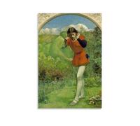 YYUEQIL John Everett Millais Prints Ferdinand Lured by Ariel Wall Art Wall Art Picture Painting Canvas Prints Artworks Bedroom Living Room Decor Unframe 12x18inch(30x45cm)